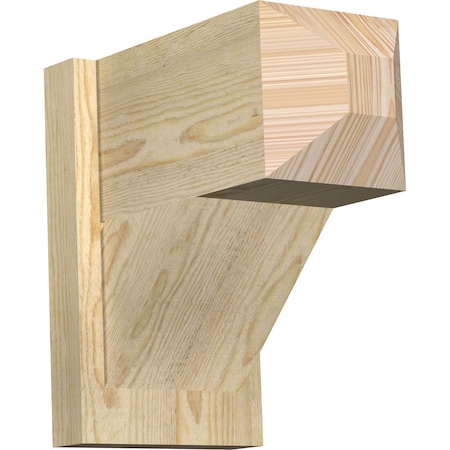 Ekena Millwork Traditional Craftsman Rough Sawn Outlooker, Douglas Fir, 8"W x 14"D x 14"H OUT08X14X14TRA04RDF